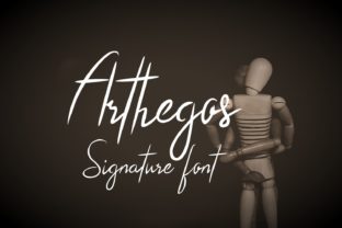 Arthegos Script Handwritten Font for Light, Charming Branding