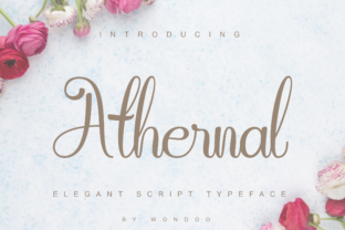 Athernal Script Font for Elegant Brand Identity
