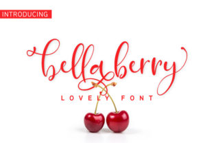 Bella Berry Script Font for Romantic Handmade Designs