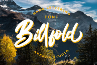 Billfold Font: Vintage Script Handwritten Fonts for Makers
