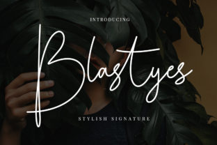 Blastyes: An Elegant Signature Script Font for Editorial Design