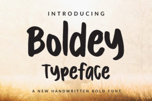 Boldey Font: A Fresh and Bold Script Handwritten Typeface for Makers