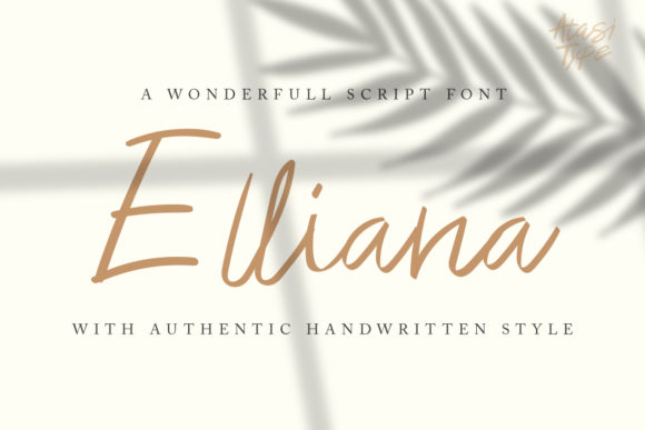 Elliana: A Natural Handwritten Script Font for Editorial Warmth