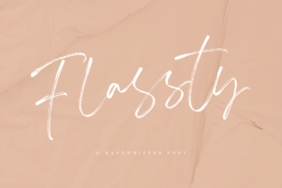 Flassty: A Script Handwritten Font for Elegant Campaigns