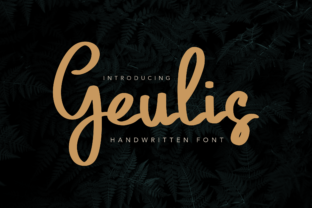 Geulis: A Modern Script Handwritten Font for Editorial Design