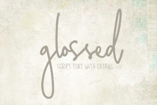 Glossed Font: Bold Script for Web Design