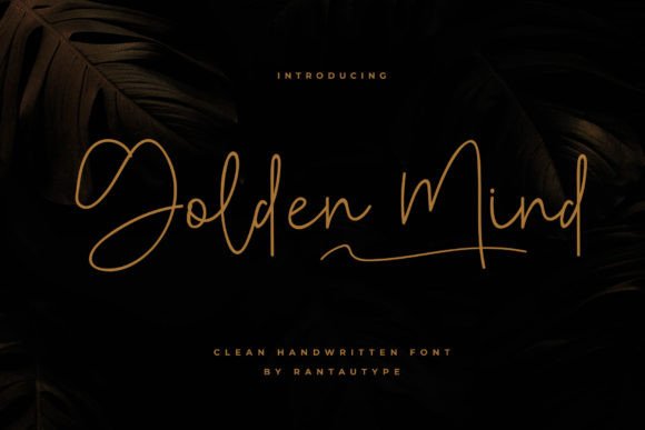 Golden Mind Script Handwritten Font for Digital Creativity