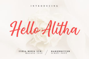 Hello Alitha: A Cheerful Script Handwritten Font for Crafters