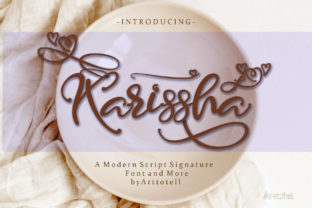 Karrisha: A Sweet and Strong Script Font for Editorial Design