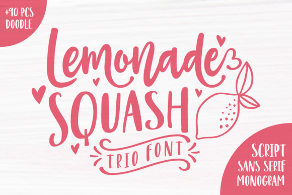 Lemonade Squash: A Sweet & Sour Script Handwritten Font for Scroll-Stopping Content