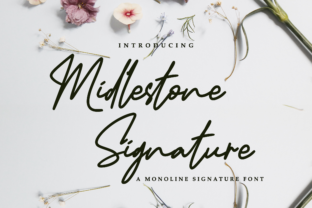 Midlestone Script Handwritten Font for Artful Branding