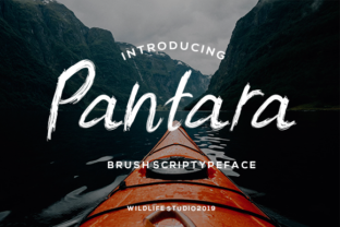 Pantara: A Dry Brush Script Font for Elegant Editorial Design