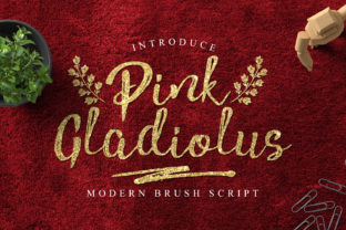 Pink Gladiolus: A Sweet & Bold Script Handwritten Font for Small Business Branding