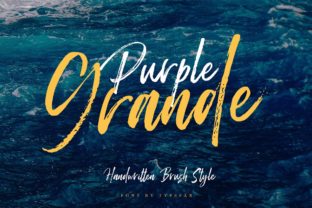 Purple Grande: A Daring Script Handwritten Font for Bold Branding