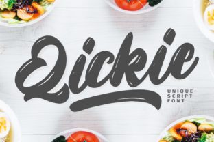 Qickie: A Sweet & Bold Script Handwritten Font