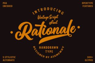 Rationale Font: A Sweet and Cool Script Handwritten Typeface