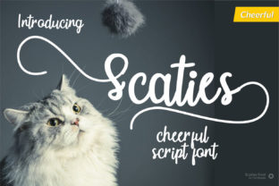Scaties: A Cheerful Script Handwritten Font for Playful Editorial Design