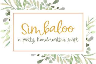 Simbaloo: A Delicate Script Handwritten Font for Makers