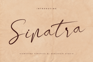 Sinatra Script Handwritten Font for Elegant Branding