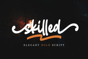 Skilled Font: A Thick Playful Script for Scroll-Stopping Brand Content