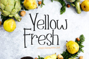 Yellow Fresh: A Sweet Playful Script Font for Editorial Charm